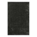 Tapis carré poils longs doux brillant gris anthracite 200x200