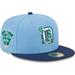 Men's New Era Light Blue/Navy Detroit Tigers Green Undervisor 59FIFTY Fitted Hat