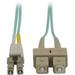 Tripp Lite N816-02M 6 ft. Tripp Lite 2M 10Gb MMF Fiber 50-125 OM3 LSZH LC-SC Aqua Patch Cable