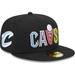 Men's New Era Black Cleveland Cavaliers Color Pack 59FIFTY Fitted Hat