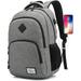 Laptop Backpack with Changer Water Resistant Travel Backpacks College Backpack School Bookbag Fit 15.6 Inch Laptop Work Business Backpack for Men(Dark Gray)