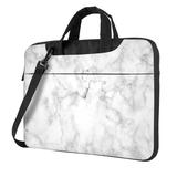 White Marble Texture Laptop Bag 15.6 inch Laptop or Tablet Business Casual Laptop Bag