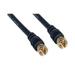 Cable Wholesale 10X2-01150G 50 ft. F-Pin Male RG59 Coaxial Cable with Gold Connectors Black