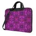 Purple Triangle Mosaic Laptop Bag 15.6 inch Laptop or Tablet Business Casual Laptop Bag