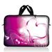 LSS 17 inch Laptop Sleeve Bag Carrying Case Pouch with Handle for 17.4 17.3 17 16 Apple MacBook Acer Dell Hp Sony Pink Heart