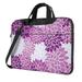 Vintage Purple Flower Pattern Laptop Bag 15.6 inch Laptop or Tablet Business Casual Laptop Bag