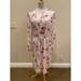 Ralph Lauren Dresses | Lauren Ralph Lauren Cherry Blossom Dress L/S Sheer Sleeves Size 8 | Color: Pink | Size: 8