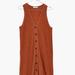 Madewell Dresses | Button-Front Tank Sweater Dress | Color: Orange | Size: Xl