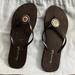 American Eagle Outfitters Shoes | American Eagle Flip Flop Sandals | Color: Black/Silver | Size: 10