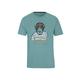T-Shirt TRIGEMA "TRIGEMA mit großem Affen-Aufdruck" Gr. XL, grün (seegras) Herren Shirts T-Shirts