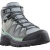Wanderschuh SALOMON "QUEST ROVE GORE-TEX W", Gr. 43, grau (grau, mint), Leder, Textil, sportlich, Schuhe, Wasserdicht