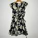 Free People Dresses | Free People French Quarter Black Floral Wrap Dress Size Xs | Color: Black/White | Size: Xs