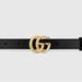 Gucci Accessories | Gucci Gg Marmont Thin Leather Belt With Shiny Buckle | Color: Black/Gold | Size: Os