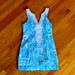 Lilly Pulitzer Dresses | Beautiful Cotton, Lined Lilly Pulitzer Blue And White Shift Dress. | Color: Blue | Size: 4