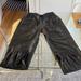 Zara Pants & Jumpsuits | Faux Leather Zara Joggers Size Xs | Color: Black | Size: Xs