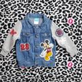 Disney Jackets & Coats | Disney's Mickey Mouse Cotton Hybrid Jean Jacket Unisex | Color: Blue | Size: 18mb