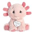 Aurora - Small Pink Precious Moments - 8.5 Lottie Axolotl - Inspirational Stuffed Animal