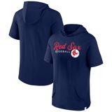 Men's Fanatics Branded Navy Boston Red Sox Offensive Strategy Short Sleeve Pullover Hoodie