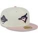Men's New Era Cream/Pink Toronto Blue Jays Chrome Rogue 59FIFTY Fitted Hat