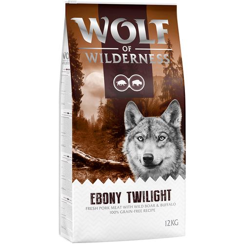 2x 12kg Ebony Twilight – Wildschwein & Büffel Wolf of Wilderness getreidefreies Hundefutter trocken