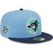 Men's New Era Light Blue/Navy Toronto Blue Jays Green Undervisor 59FIFTY Fitted Hat