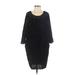 Silence and Noise Casual Dress - Sweater Dress: Black Jacquard Dresses - Women's Size Small