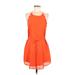 Lost April Casual Dress: Orange Dresses - Women's Size Medium