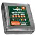 Tarpco Safety 40 ft. x 40 ft. 7 Mil Heavy Duty Polyethylene Tarp, Waterproof, Rip & Tear Proof Aluminum in Gray | 1 H x 40 W x 40 D in | Wayfair