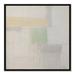 Birch Lane™ Powder Room Whispers-I by - Floater Frame Print on Canvas in Gray/Green/Yellow | 25.5 H x 25.5 W x 2 D in | Wayfair