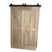 Barn Door - Lubann Paneled Wood Unfinished Barn Door w/ Bifold Installation Hardware Kit Wood in Brown | 84 H x 51 W x 1.5 D in | Wayfair