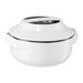 Oggi Serve 2.3 Qt Food Storage Container Stainless Steel in Gray/White | 6.5 H x 9.25 W x 9.25 D in | Wayfair 7583.