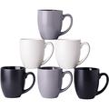 QXXSJ 16oz Coffee Mugs Set Of 6, Large Ceramic Coffee Mugs For Man, Woman, Dad, Mom | 4.4 H x 3.75 W in | Wayfair hyx-B0BHV7F6PZ