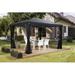 Sojag Monteserra 10 Ft. W x 12 Ft. D Aluminum Patio Gazebo Aluminum/Hardtop/Metal in Gray | 76.6 H x 118.1 W x 130.9 D in | Wayfair 500-9168211