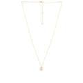 STONE AND STRAND Tagged Diamond Pendant Necklace in Metallic Gold.