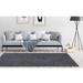 Gray 108 x 72 x 1.18 in Area Rug - Hokku Designs Hailes Solid Color Machine Woven Polypropylene Indoor/Outdoor Area Rug in Dark Polypropylene | Wayfair