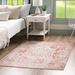 Pink/White 72 x 72 x 0.25 in Indoor Area Rug - August Grove® Braggs Oriental Pink/Ivory Area Rug Polypropylene | 72 H x 72 W x 0.25 D in | Wayfair