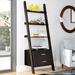 Orren Ellis Bookshelf, Bookcase, Etagere, Ladder, 4 Tier, 69"H, Office, Bedroom, Laminate, Contemporary Wood in Brown | Wayfair