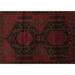 Brown/Red 96 x 60 x 0.08 in Area Rug - Foundry Select Randol Traditional 2412 Brown Machine Washable Area Rugs /Chenille | Wayfair