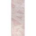 Pink 96 x 30 x 0.75 in Area Rug - Wade Logan® Bismah Geometric Handmade Tufted Wool Area Rug in Brown Wool | 96 H x 30 W x 0.75 D in | Wayfair