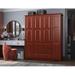Wildon Home® Mcclintock Musman Family 100% Solid Wood 4-door Wardrobe Armoire w/ Metal Knobs Wood in Brown/Green | Wayfair