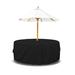 Arlmont & Co. Patio Round Table & Chair Set Cover 12 in Black | 24 H x 95 W in | Wayfair 24D4D091D96C4C6191813C263FD2D07F