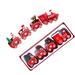 The Holiday Aisle® Christmas Train Painted Holiday Shaped Ornament Wood in Brown/Red | 2.5 H x 8 W x 0.2 D in | Wayfair