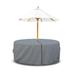 Arlmont & Co. Heavy Duty Multipurpose Waterproof Outdoor Round Dining Table & Chair Set Cover w/ Umbrella Hole in Gray | 23 H x 60 W in | Wayfair