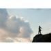 Ebern Designs Woman Standing on Rock by Tomch - Wrapped Canvas Photograph Canvas | 8 H x 12 W x 1.25 D in | Wayfair