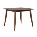 Corrigan Studio® Mid Century 48 In. Square Danish Walnut Wood Dining Table (Seats 6) Wood in Brown | 36 H in | Wayfair