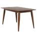 Corrigan Studio® Mid Century 60 In. Rectangle Danish Walnut Wood Dining Table (Seats 6) Wood in Brown | 30 H in | Wayfair