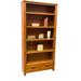 Wildon Home® Segura 80" H x 40" W Solid Wood Standard Bookcase Wood in Brown | 80 H x 40 W x 13 D in | Wayfair CBECD473BCE8421ABF3F41A6FFE411DD