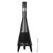Arlmont & Co. Neeve 63" H Iron Wood Burning Outdoor Chiminea Cast Iron in Black/Brown/Gray | 63 H x 20 W x 20 D in | Wayfair
