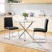 Ivy Bronx Dafna 2 - Person Dining Set Glass/Metal | 29.5 H x 35.4 W x 35.4 D in | Wayfair 19D48F8A71C24C9A9EB27ABC30211ADF