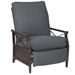 Woodard Andover Patio Chair w/ Cushions, Leather in Gray | Wayfair 510452-72-24T